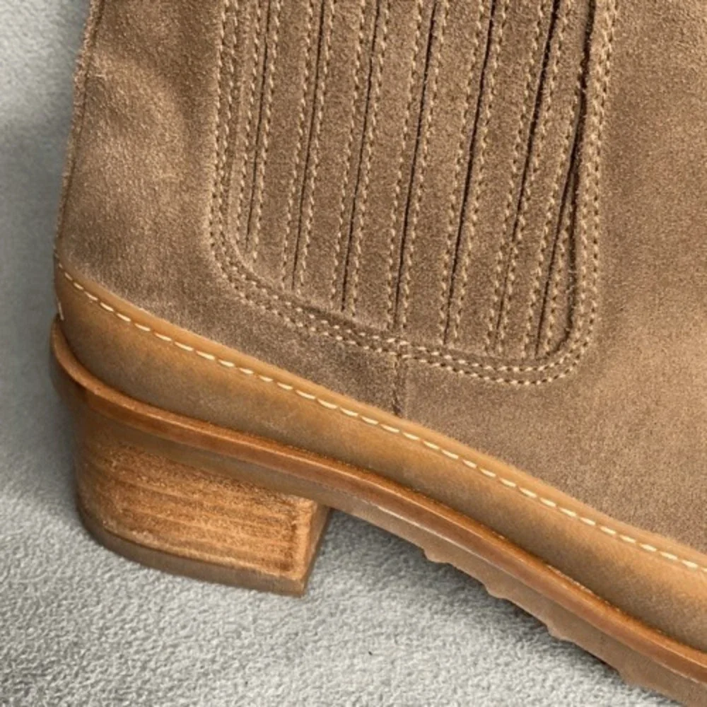 El Naturalista Womens Size 41/US10-10.5 Taupe/Beige Kentia Heeled Ankle‎ Boots